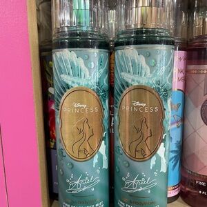 2 Bath and body works Disney Princess Ariel Fragrance Mist - Teal and Gold